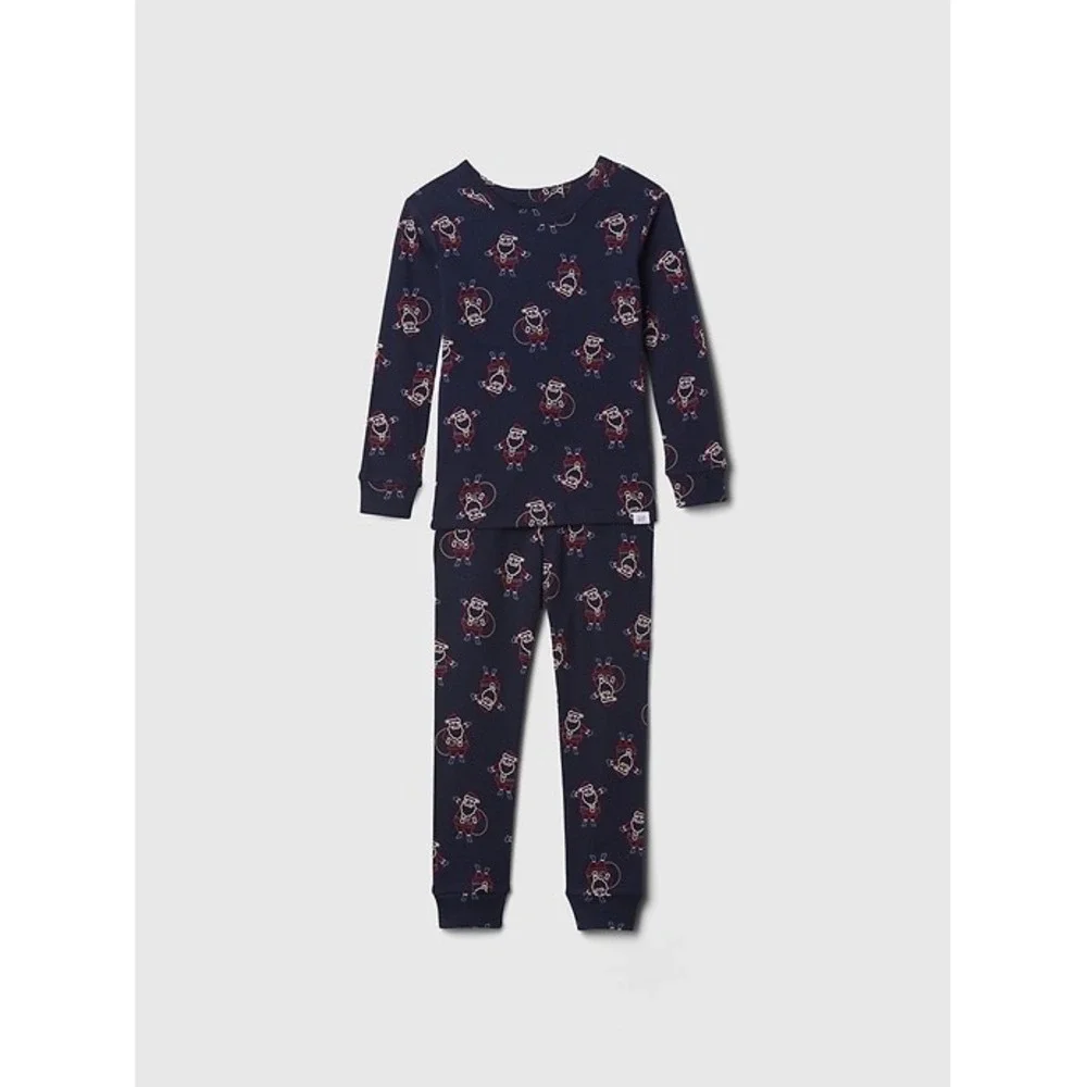 NEW Gap Baby Organic Cotton Santa Holiday PJ Set Christmas 0-3M‎ Pajamas
